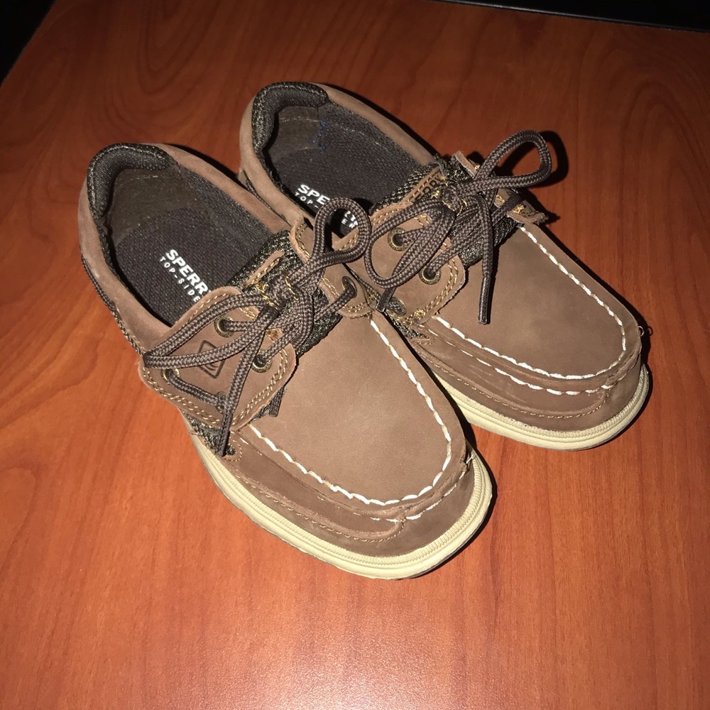 Little boys size 11 sperry shoes